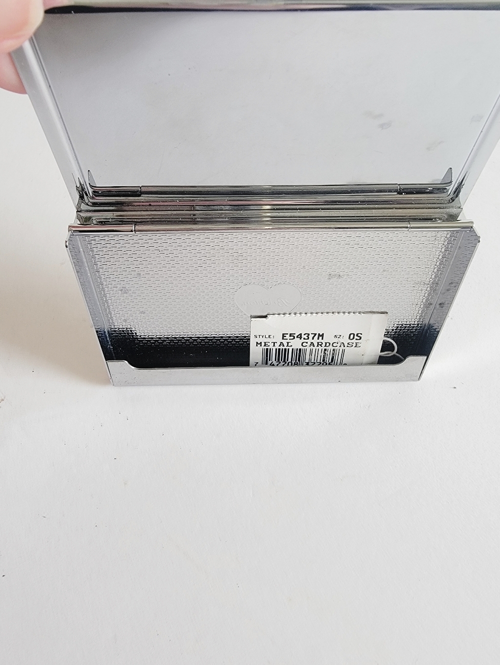 Brighton Blossom Floral Silver Metal Card Case Minimalist Cottagecore Minimalist - Picture 5 of 7